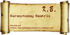 Keresztessy Beatrix névjegykártya